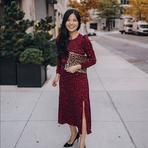 Black and Red Floral Dress NWT